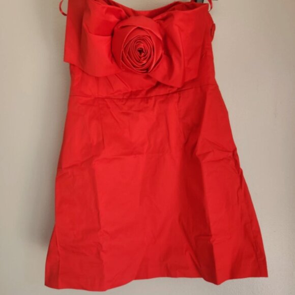 Brand New HUTCH 3D Rosette Strapless Mini Dress - Picture 4 of 12